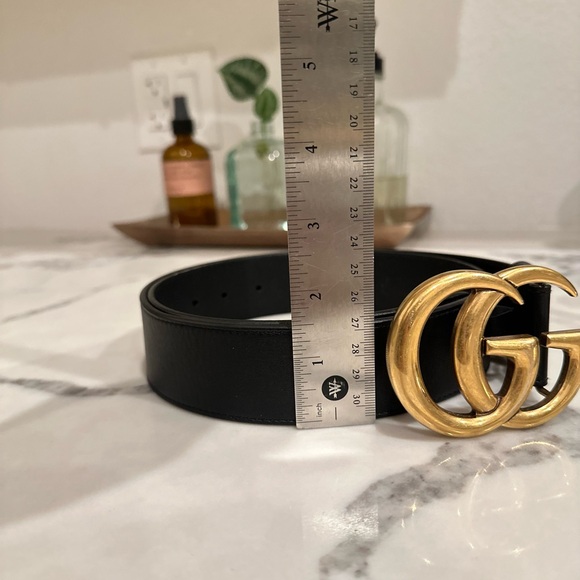 Statement double g Gucci Belt 90 GG MARMONT - Picture 6 of 6